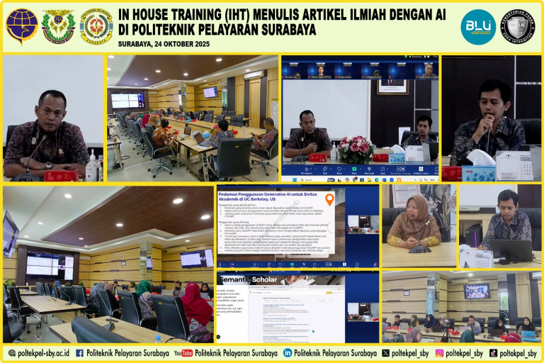 PPPM POLTEKPEL SURABAYA GELAR IHT MENULIS ARTIKEL ILMIAH DENGAN AI: TINGKATKAN KINERJA DOSEN DALAM PUBLIKASI JURNAL
